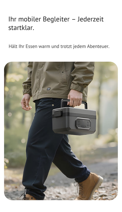 Kabellose Camping-Lunchbox für unterwegs in der Schweiz – ideal für Outdoor-Aktivitäten und Wanderer