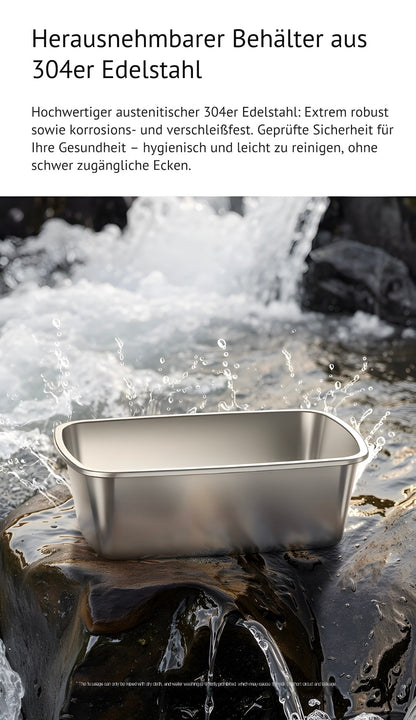 Lunchbox mit herausnehmbarem Edelstahl Behälter 304 lebensmittelecht