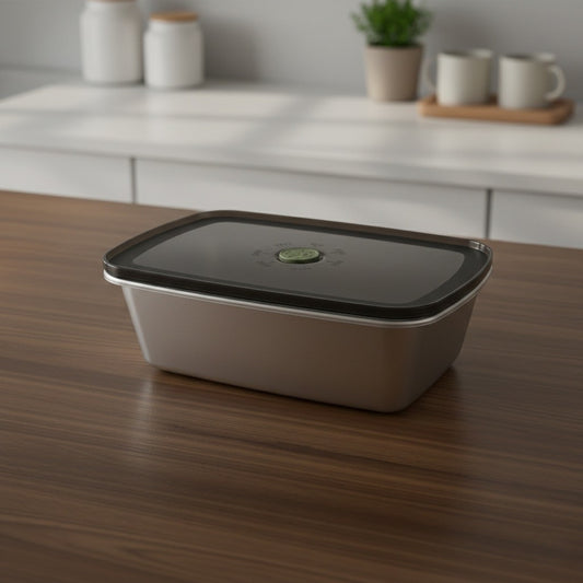 Ersatzbehälter aus Chromstahl mit Deckel für HotBox Pro elektrische Lunchbox.