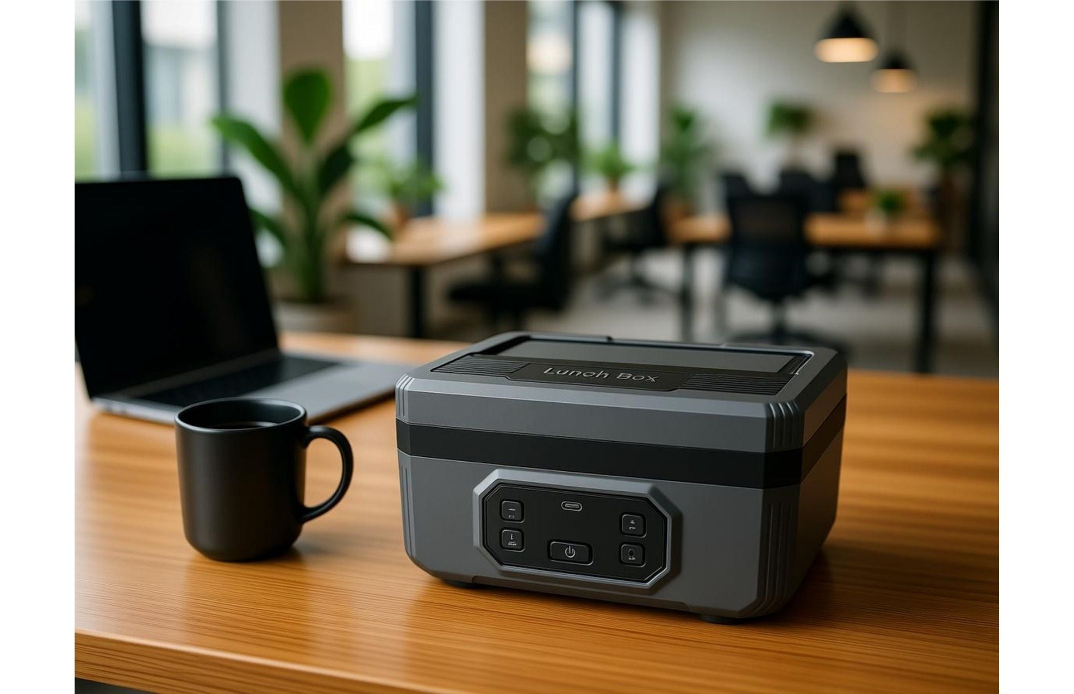 Gesundes Mittagessen im Büro ohne Mikrowelle aufwärmen